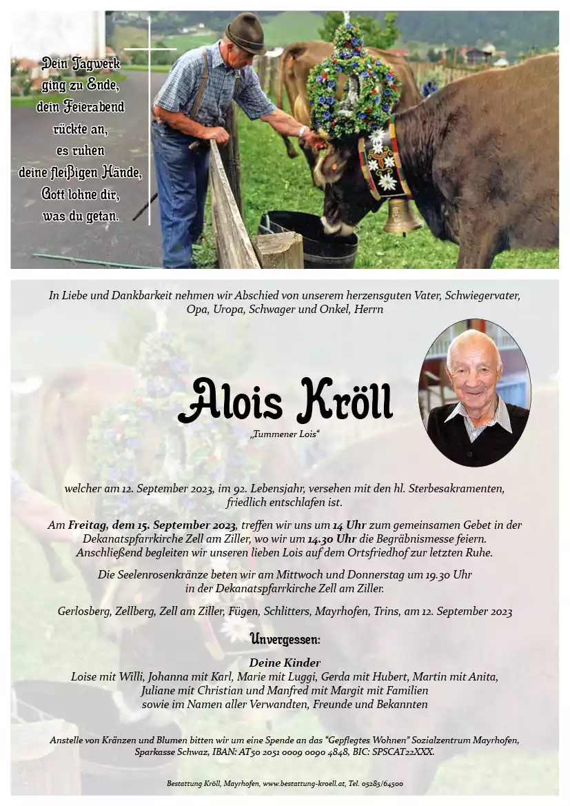 Parte von Alois Kröll